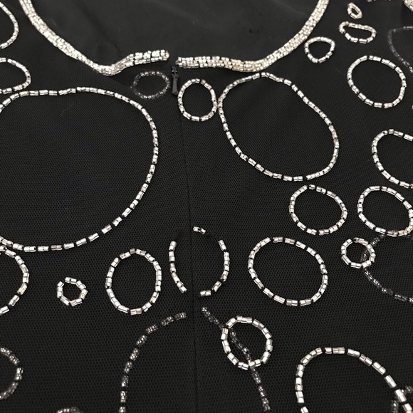 Cocktail Dress with Silver Beads NEW - Picture 6 of 7